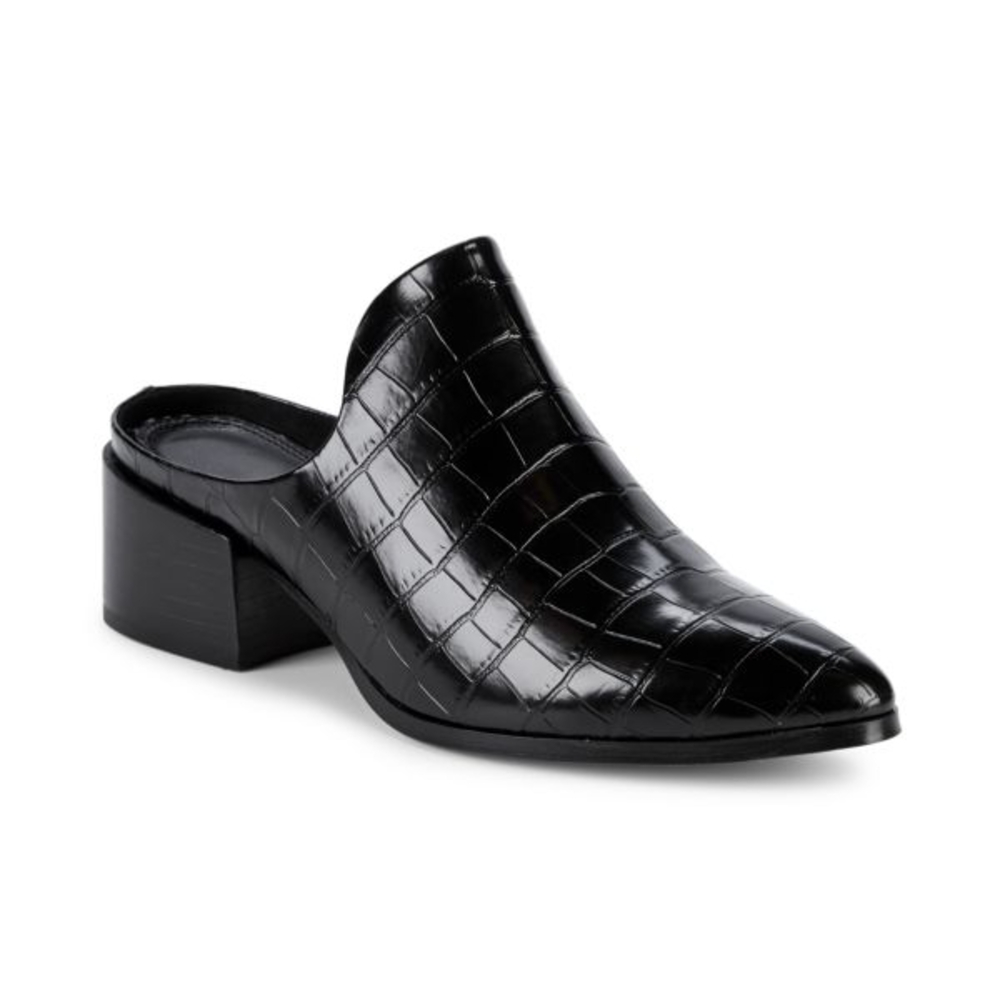 Steven by Steve Madden Deney Croc-Embossed Mules